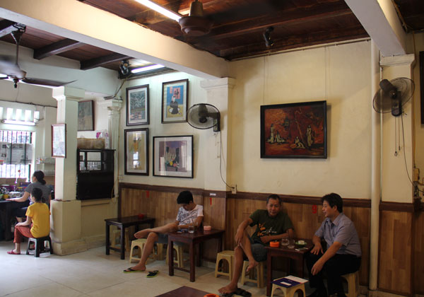 A corner of an Art Cafe in Hanoi