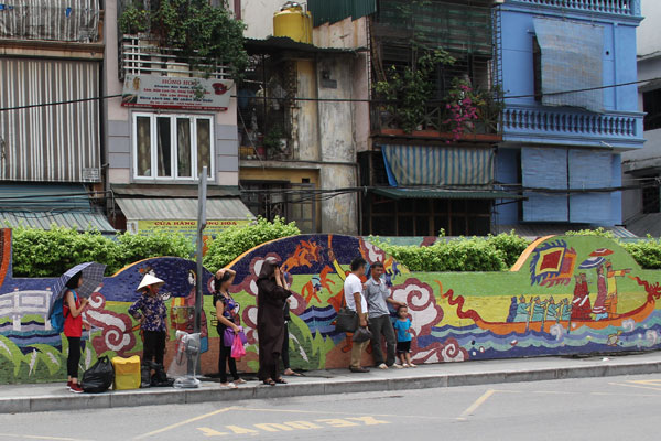 Ceramic Mosaic Wall in Hanoi